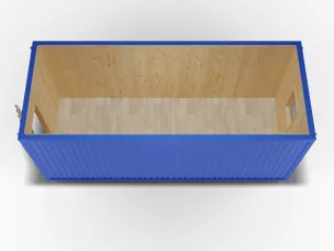 Блок-контейнер 6 на 2,4 цветной профнастил, отделка Вагонка