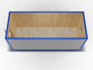 Блок-контейнер 6 на 2,4 в базовой комплектации, отделка Вагонка