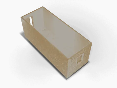 Бытовка в ОСБ внутри ПВХ линолеум