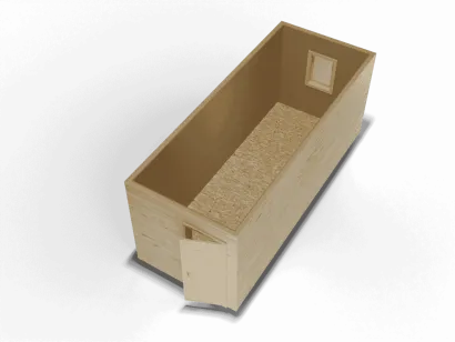 деревянная бытовка усиленный каркас отделка вагонка