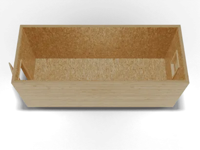 Утепленная бытовка 6 х 2,4 х 2,4, усиленный каркас, внешняя отделка ВАГОНКА, внутренняя отделка ОСБ, с электрикой