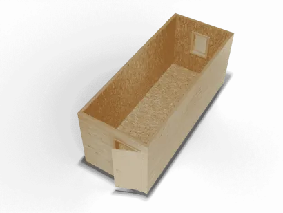 Усиленная бытовка отделка ВАГОНКА внутри ОСБ