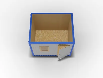 Блок-контейнер 3 на 2,4 в базовой комплектации, отделка ДВП