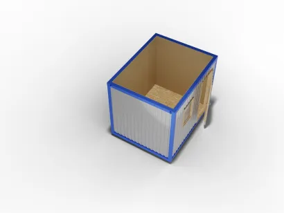 Блок-контейнер 3 на 2,4 в базовой комплектации, отделка ДВП