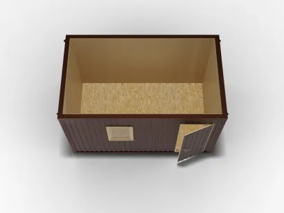 Блок-контейнер 4х2,4 цветной профнастил, ДВП с электрикой