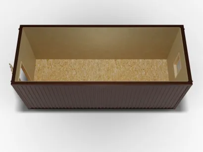 Блок-контейнер 6х2,4 цветной профнастил, отделка ДВП