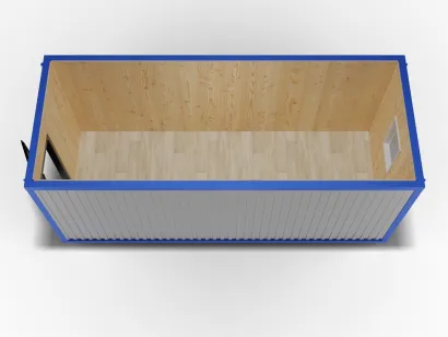 Блок-контейнер 6 на 2,4, отделка Вагонка, металлическая дверь, окно ПВХ