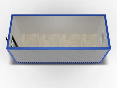 Блок-контейнер 6 на 2,4, отделка ПВХ, металлическая дверь, окно ПВХ