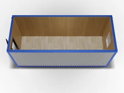 Блок-контейнер 6 на 2,4, отделка МДФ, металлическая дверь, окно ПВХ