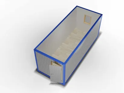 Блок-контейнер 6 на 2,4, отделка ПВХ, двойное утепление